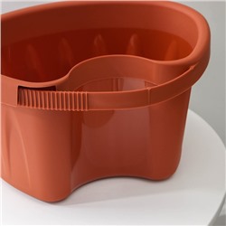 Кашпо для цветов на водосточную трубу IDEA «Алиция», 3.5 л, пластик, коричневый