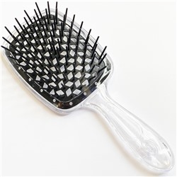 SUPERBRUSH Расческа для волос ПРОЗРАЧНО-ЧЕРНАЯ