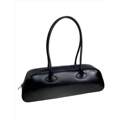Женская сумка из натуральной кожи, цвет  черный