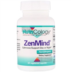 Nutricology, Пищевая добавка ZenMind, 60 растительных капсул