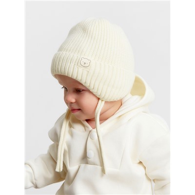 Шапка детская «Крошка Я», размер 46-48 см, молочная