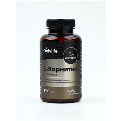 L - карнитин жиросжигатель спортивный, для похудения, 60 капсул