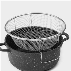 Фритюрница Доляна, d=24 см, цвет серебристый