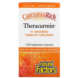 Natural Factors, CurcuminRich, Theracurmin, 120 Vegetarian Capsules