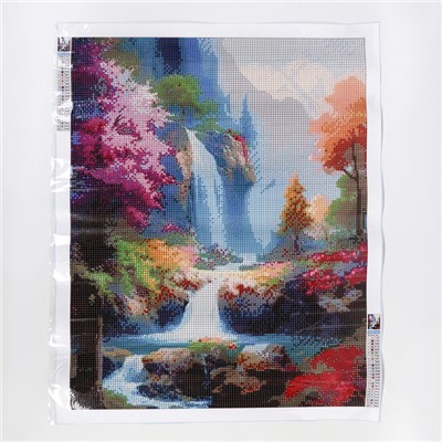 Алмазная вышивка полное заполнение «Краски природы», на холсте 40×50 см