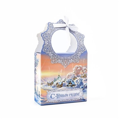 Коробка новогодняя складная «Зимняя сказка» 12×21×5 см