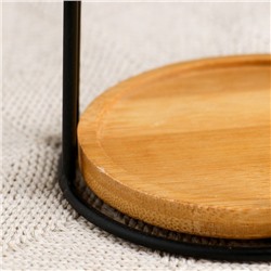 Горшок для цветов «Сосуд», 250 мл, 12×8.5 см, керамика, с поддоном, с подставкой, розовый