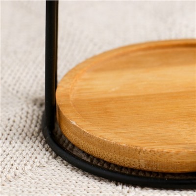 Горшок для цветов «Сосуд», 250 мл, 12×8.5 см, керамика, с поддоном, с подставкой, розовый