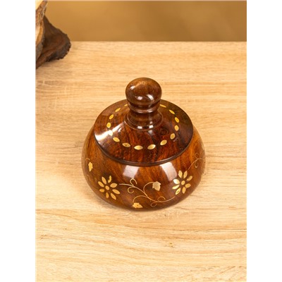 Сахарница «Ассорти», 12×12×10 см, дерево шишам