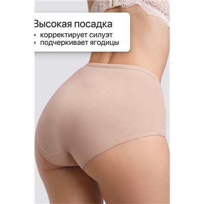 Набор трусов OIRO 3905 хлопковые с цветочным узором 3 шт