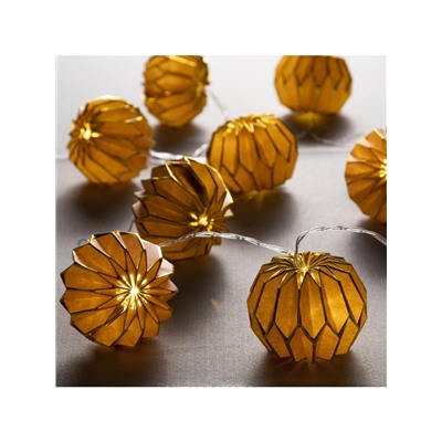 Гирлянда «Нить» 2 м с насадками «Фиолетовый фонарик», IP20, прозрачная нить, 10 LED, батарейки AAх2 (нет в комплекте), свечение тёплое белое