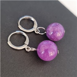 Серьги бижутерия висячие Аметист, 1028, Уценка, арт.08.2467