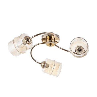 Люстра «Фокс» 3хЕ27 40 Вт золото 50×50×12 см