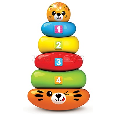 Музыкальная Пирамидка-неваляшка Тигренок (Люленьки)