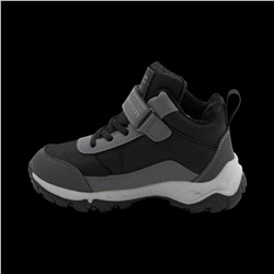 Ботинки мембранные на меху А8866-3 черно серые