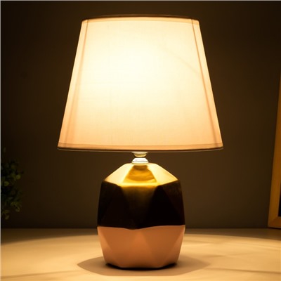 Настольная лампа «Румби» E14 40 Вт золото розовый 20×20×29 см RISALUX