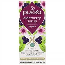 Pukka Herbs, Organic Elderberry Syrup, 3.4 fl oz (100 ml)