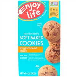 Enjoy Life Foods, Бисквитное печенье с ароматом имбирных пряников, 6 унций (170 г)