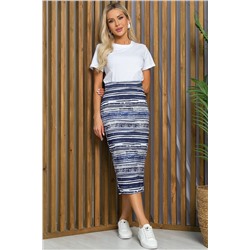 Юбка Ялта (сине-белая) Ю13389-10М