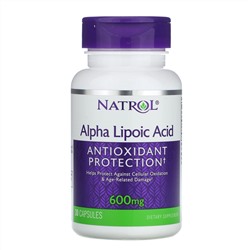 Natrol, Альфа-липоевая кислота, 600 мг, 30 капсул