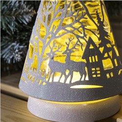 УЦЕНКА Фигура световая «Олени в лесу », 31×13×13 см, 3хАА (не в компл.), 2 режима Т/БЕЛЫЙ и RGB