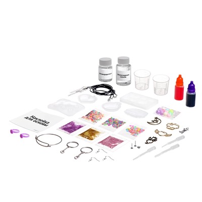 УЦЕНКА Набор для опытов «Адвент-календарь», на 12 дней, эпоксидная смола, для девочек, МИКС