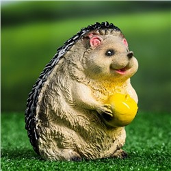 Садовая фигура из гипса «Ёжик с яблоком», 15 см