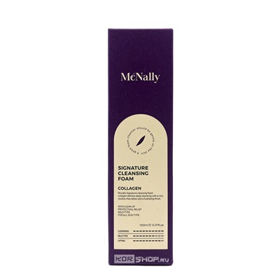 Пенка для умывания с коллагеном Signature Cleansing Foam Collagen McNally, Корея, 150 мл Акция