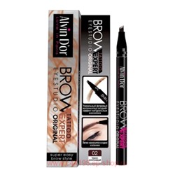 Alvin D`or Лайнер для бровей Brow Tattoo тон 02 Dark brown 0,7мл Р-10