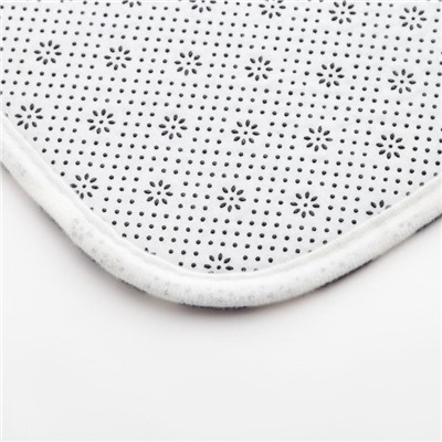 Набор ковриков для ванной «Этель» Forever, 2 шт., 50×40 см, 80×50 см, велюр