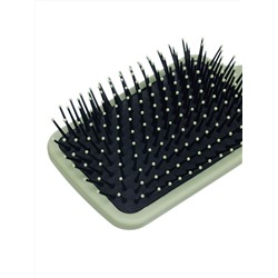 Dewal Beauty Щетка для волос серия «Магия» массажная, квадратная, 13 рядов, оливковый 28013