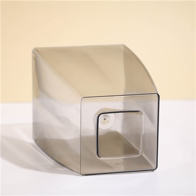 Горшок для орхидей, 2 л, 12.5×19.5 см, пластиковый, прозрачно-серый