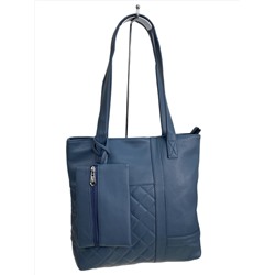 Женская сумка из искусственной кожи, цвет синий