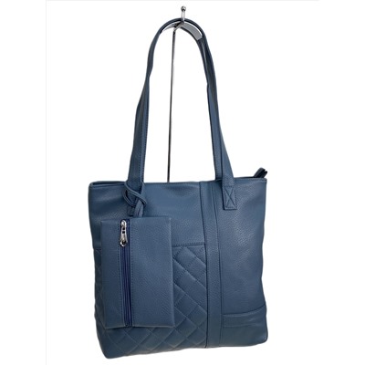 Женская сумка из искусственной кожи, цвет синий