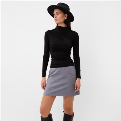 Юбка мини женская MIST: Classic Collection, размер 46-48, серая