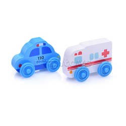 Трек с паровозом и фигурками в пакете