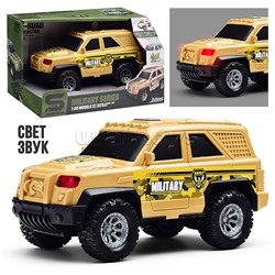 Машина "Военная служба" 1:20 (свет, звук) в коробке