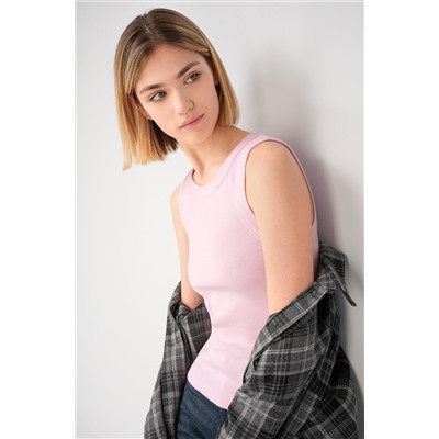 Женская майка-топ в рубчик Happyfox