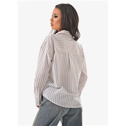 Женская рубашка оверсайз в полоску CRACPOT