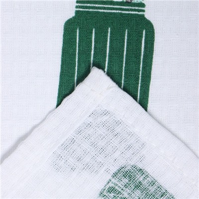 Набор полотенец кухонный «Доляна» Garden life, размер 35×60 см-4 шт., 100% хлопок