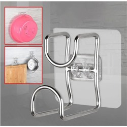 Крючок для ванной с двойной фиксацией, 1 шт.