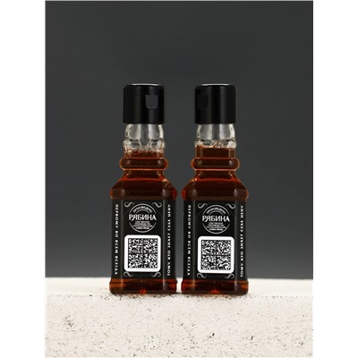 Подарочный набор «№1», гель для душа виски, шампунь для волос, мочалка для тела