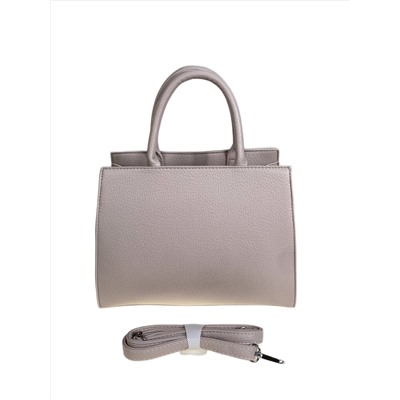 Женская сумка из искусственной кожи, цвет серо-бежевый