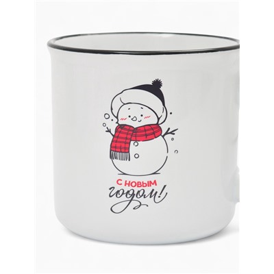 Кружка чайная новогодняя «С новым годом!», 530 мл