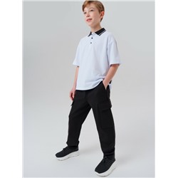 Джемпер трикотажный с воротником поло для мальчиков