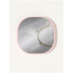 Зеркало карманное «Узор», с подставкой, 8×8 см, чёрное