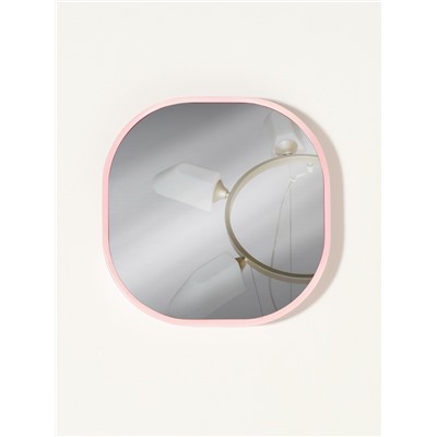 Зеркало карманное «Узор», с подставкой, 8×8 см, чёрное