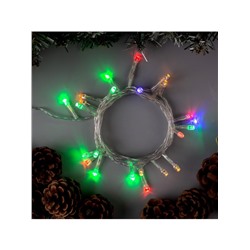 Гирлянда «Нить» 2.5 м, IP20, прозрачная нить, 25 LED, свечение RG/RB, мигание, 220 В