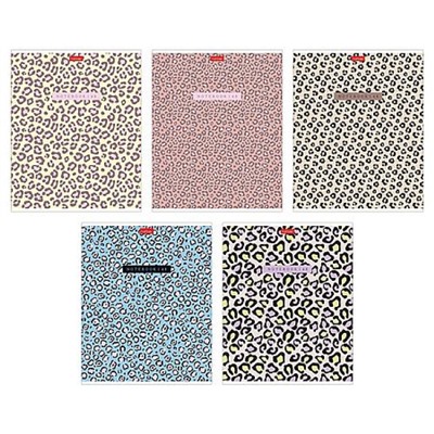 Тетрадь  48л клетка пластиковая обложка 300мкм "LEO-принт" (092368) Хатбер