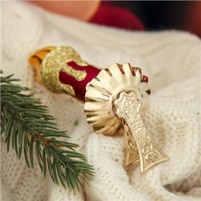 Ёлочная игрушка «Свеча» h=8.7 см, МИКС